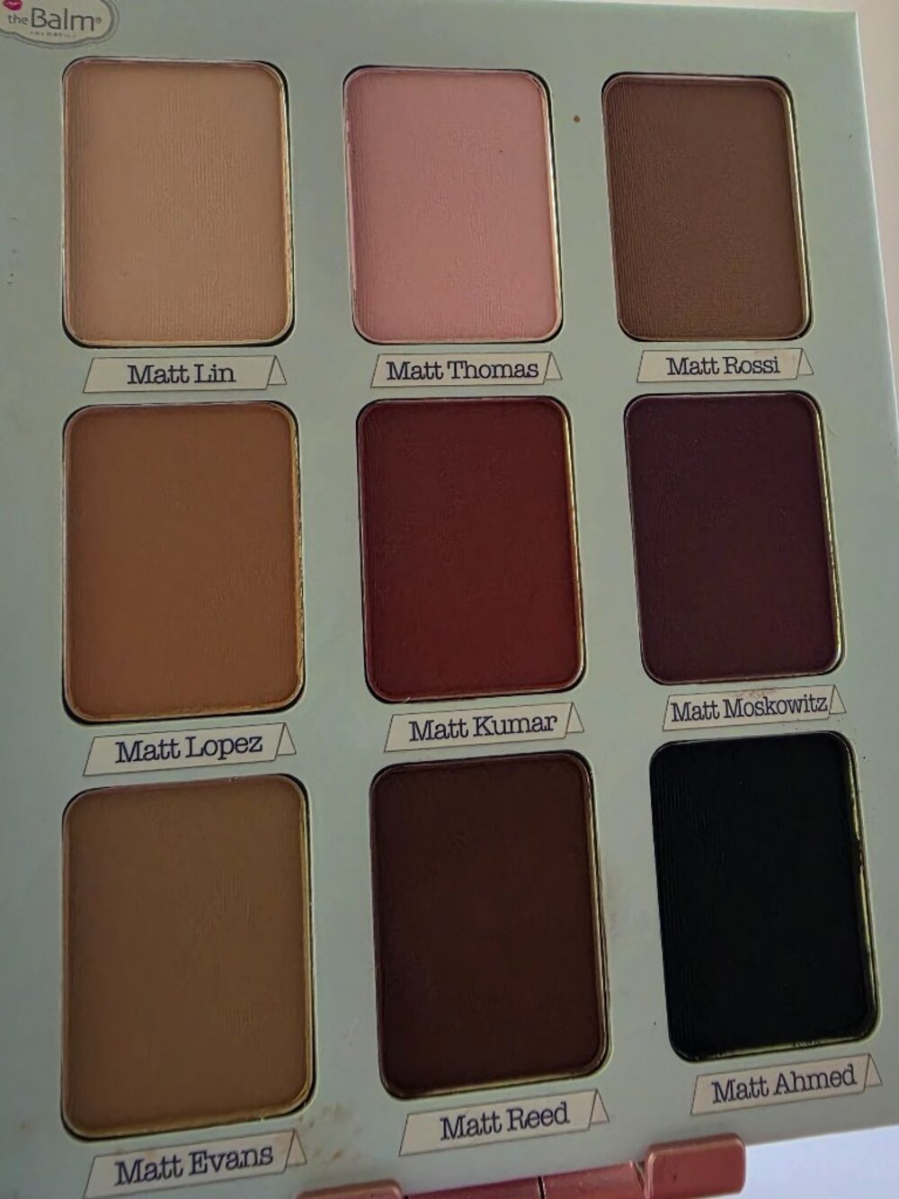 the Balm Meet Matt Trimony Matte eyeshadow Palette